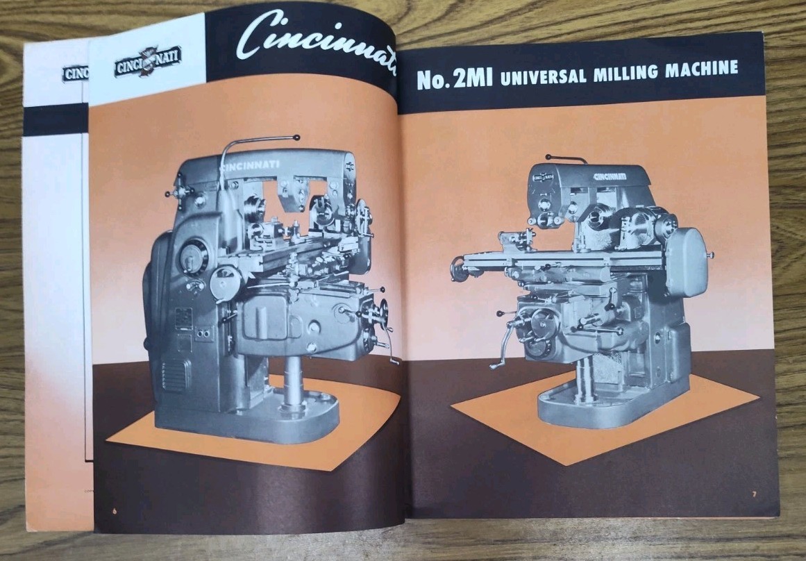 Cincinnati No. 2 MI Milling Machine Sales Brochure Catalog Industrial Bulletin