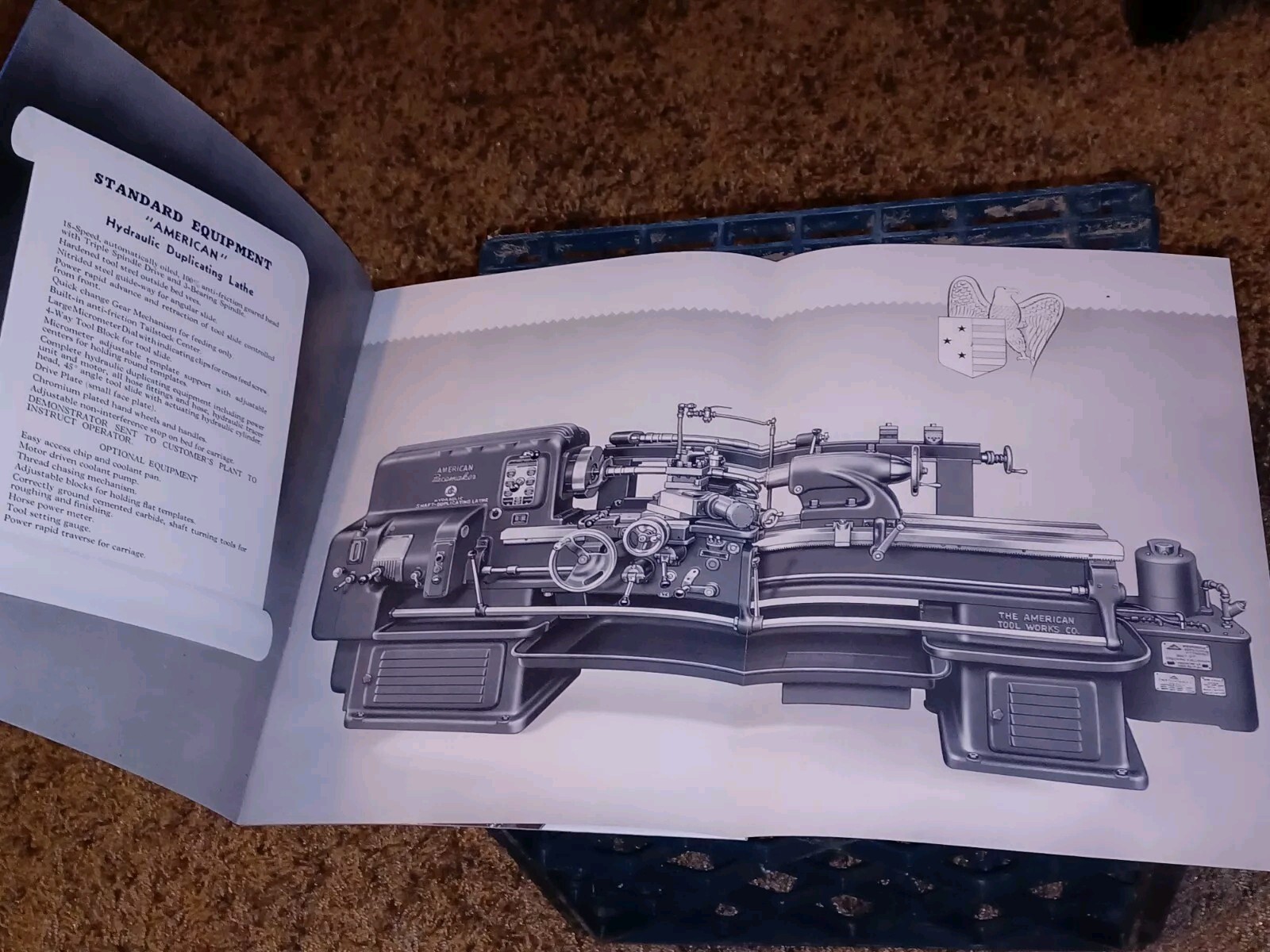 1951 American Tool Works Hydraulic Duplicating Lathe Bulletin #35 Sales Catalog