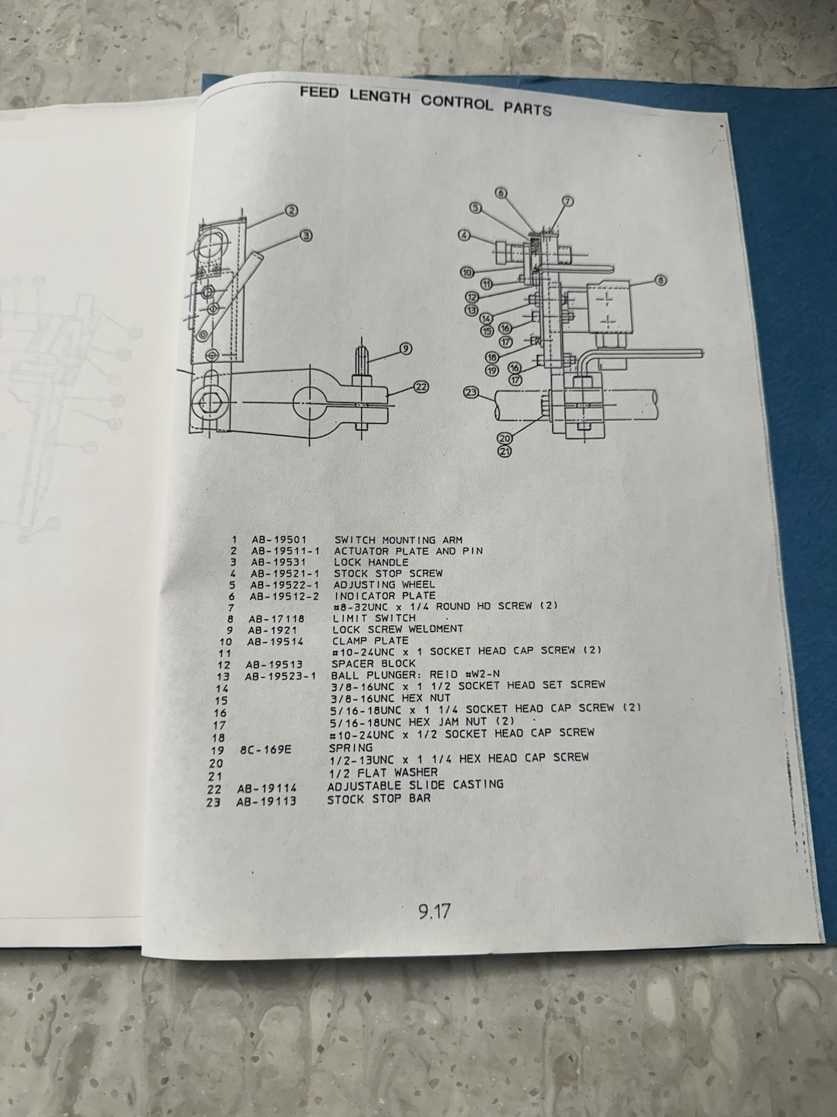 Kalamazoo Metal AH9AW Kalamatic Cutting Saw Owner Operator Maintenance Manual