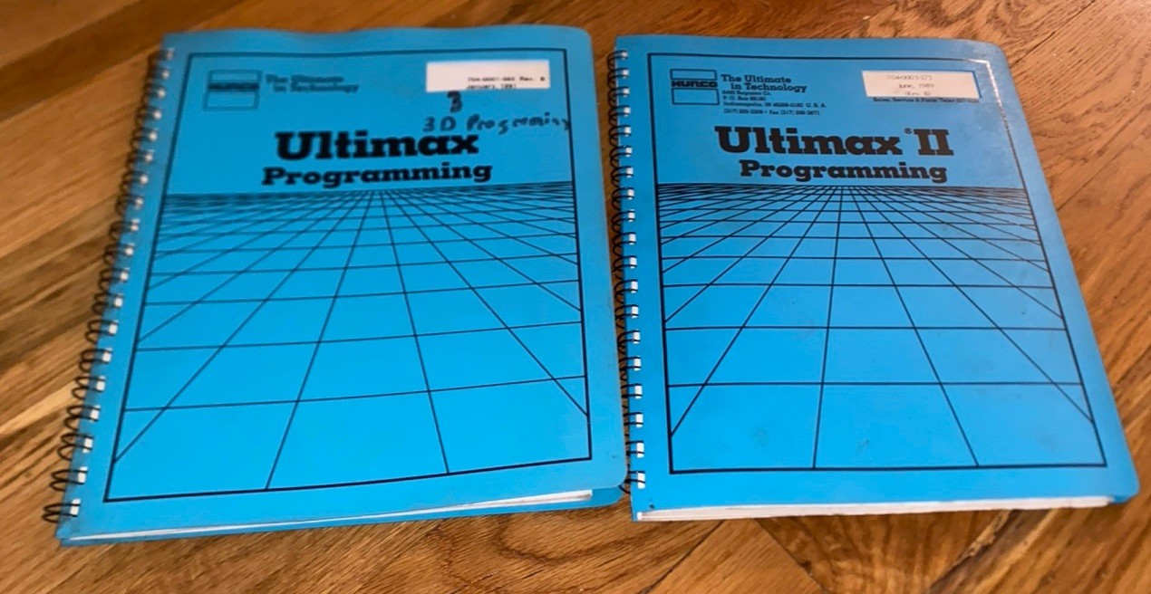 Hurco Ultimax 1 & II 2 Programming Instruction Manual Books
