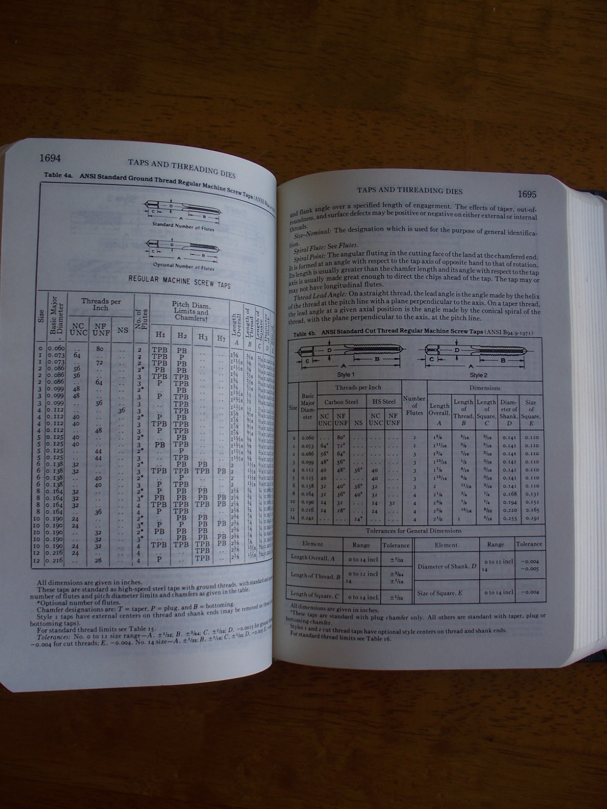 Vintage, Machinery’s Handbook 21st Edition, Hard Cover (1981)