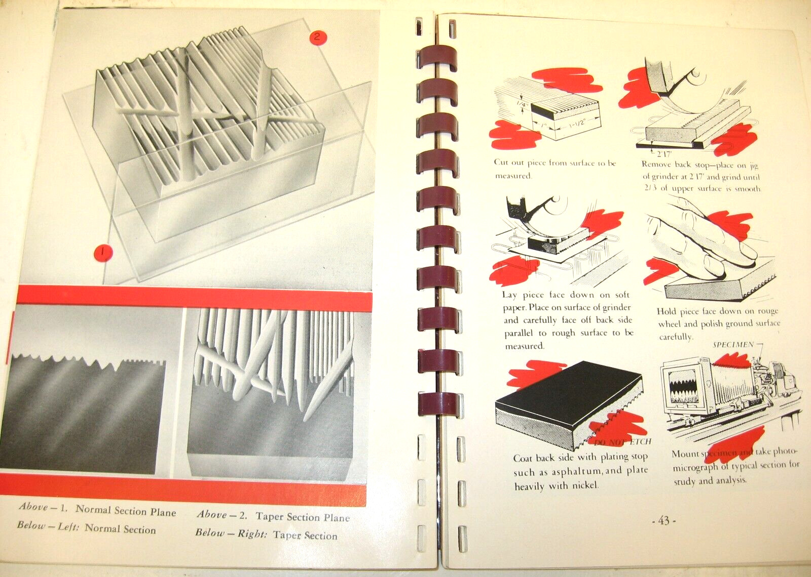 1951 CONTROL OF SURFACE QUALITY by J A Broadston M.E, Surface Checking Gage Co