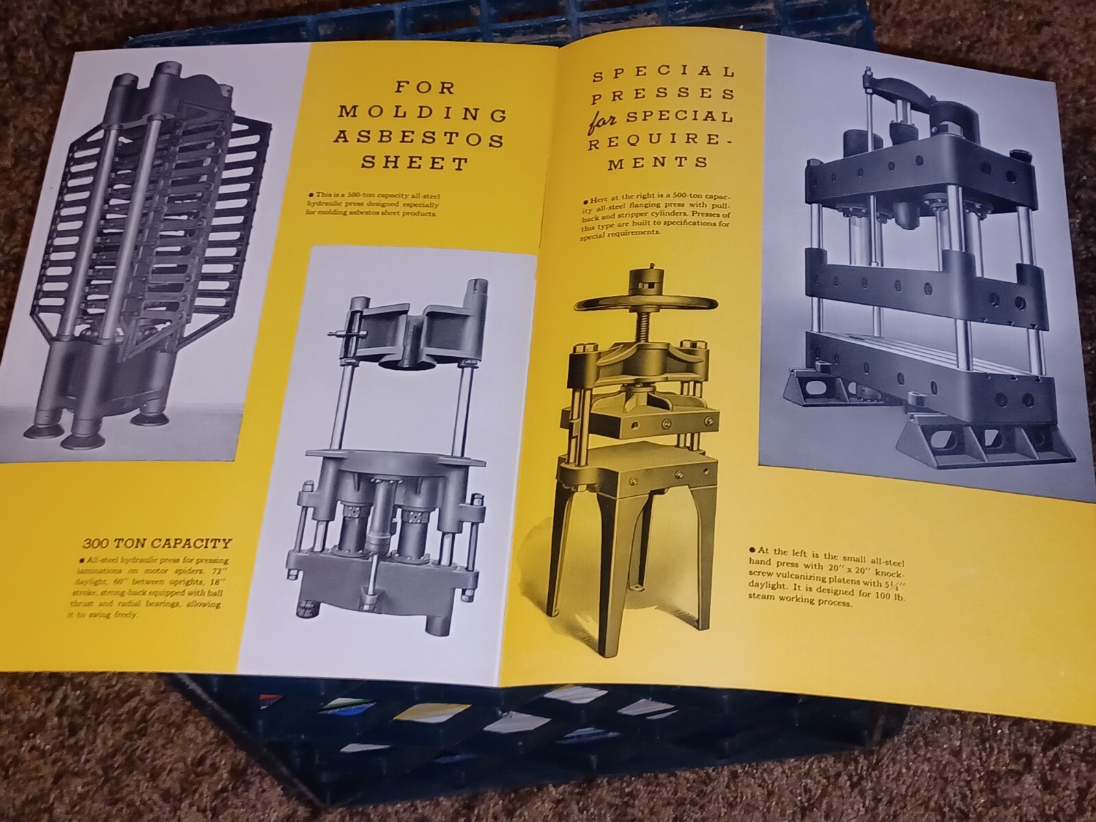 NATIONAL ERIE CORPORATION Hydraulic Presses Rubber Plastics Machine Catalog Book