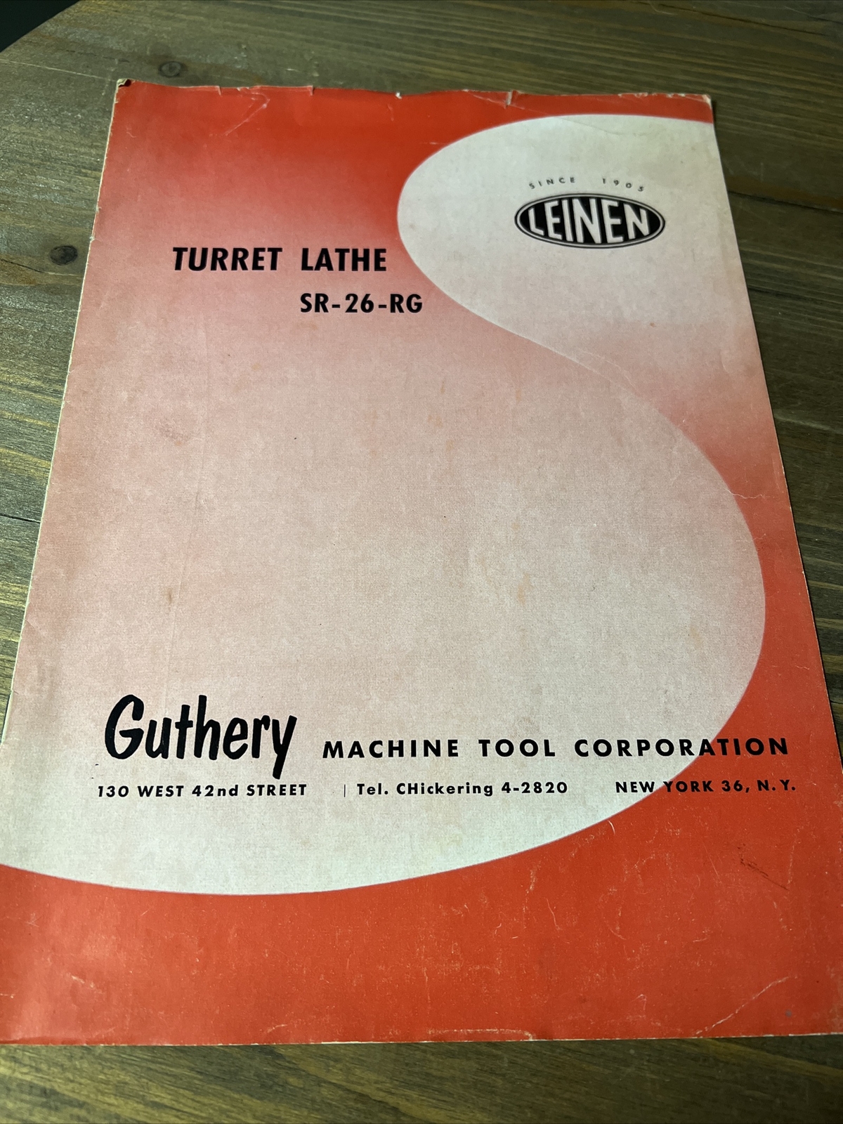 Leinen Turret Metal Lathe SR-26-RG & Accessories Brochure