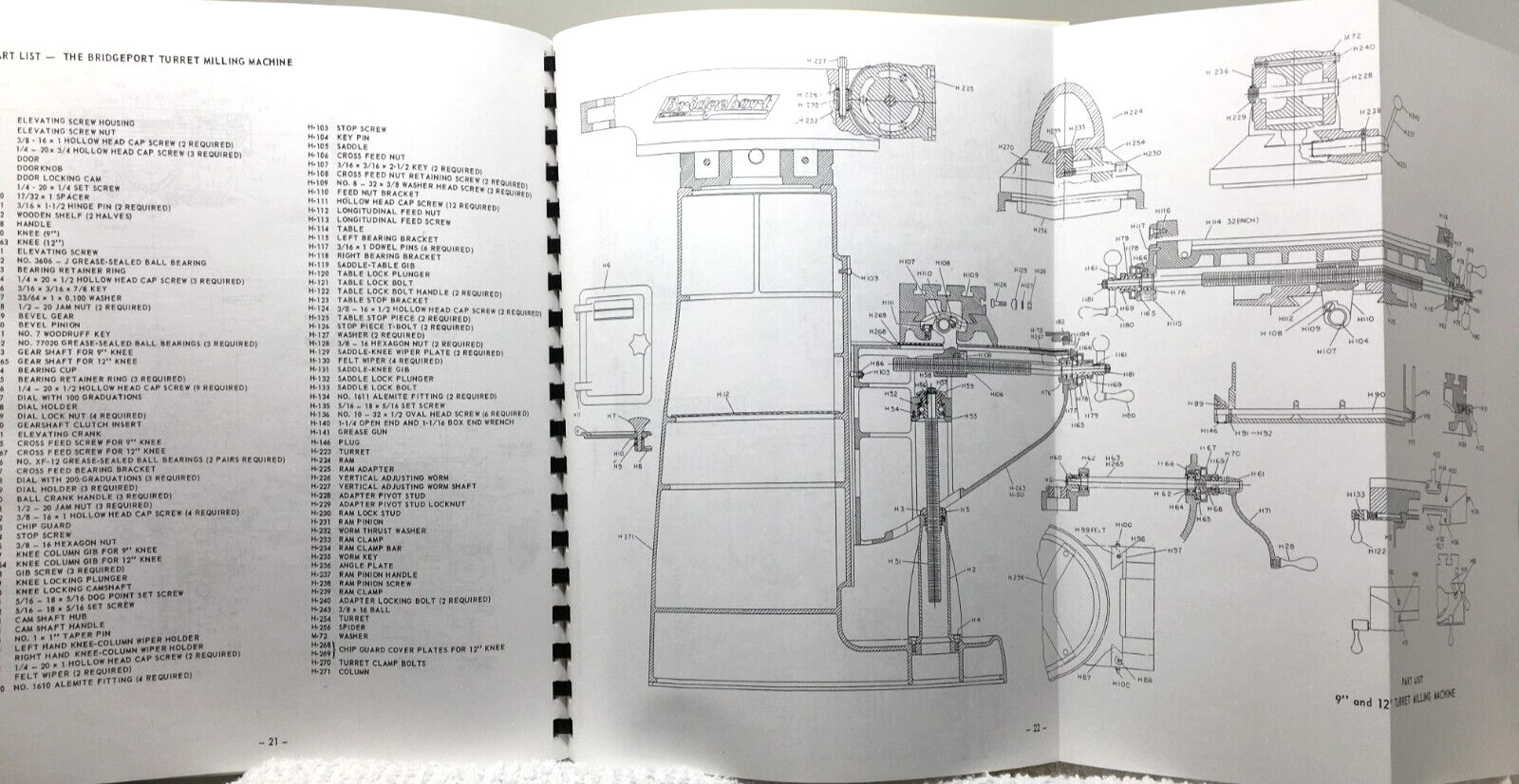 Bridgeport Machines Inc 1966 Operators Manual Turret Milling Mill
