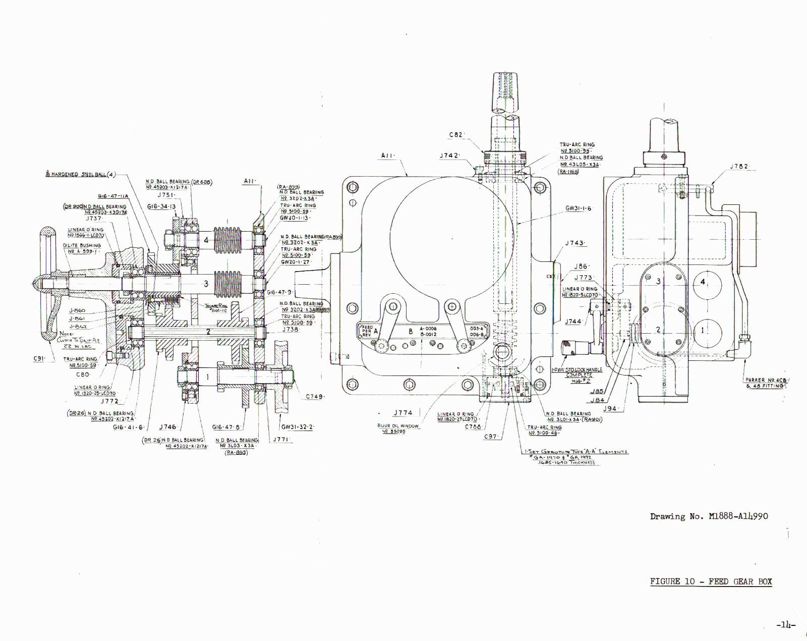 Pratt & Whitney No. 1E Jig Borer Repair Parts Manual #1375