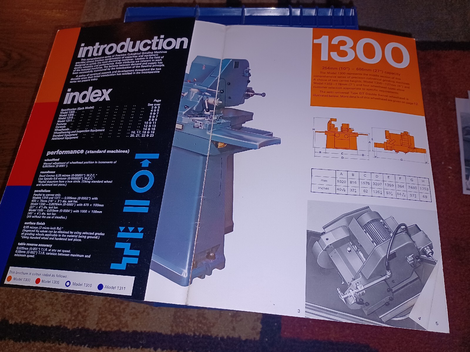 Jones-Shipman 1300 Series Precision Grinding Machines SALES CATALOG Book VTG OLD