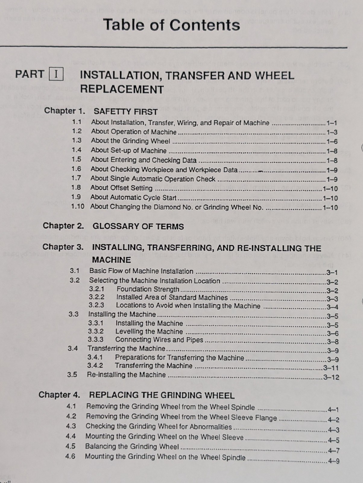 Mitsubishi Manual for CNC “Diagrind” Cylindrical Grinding Machine, RD Series