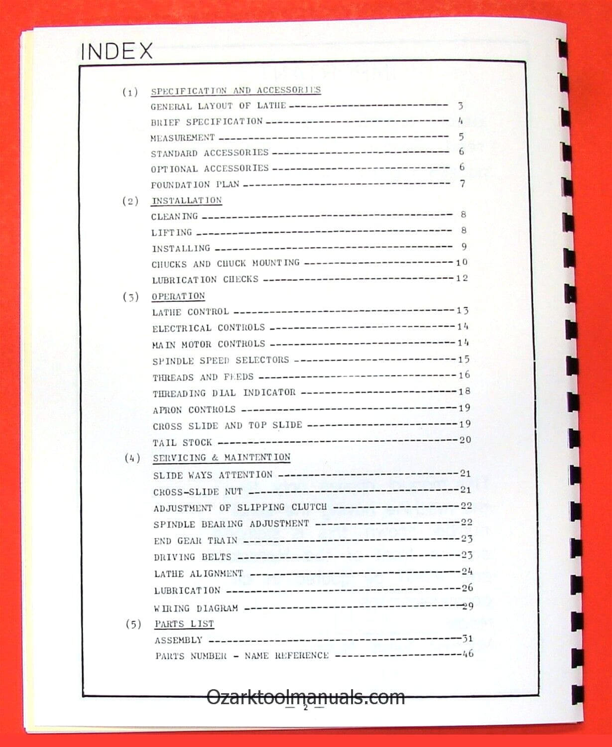 13×30 13×40 14×30 14×40 Metal Lathe Owner Instruction Parts Manual Jet Enco 0002