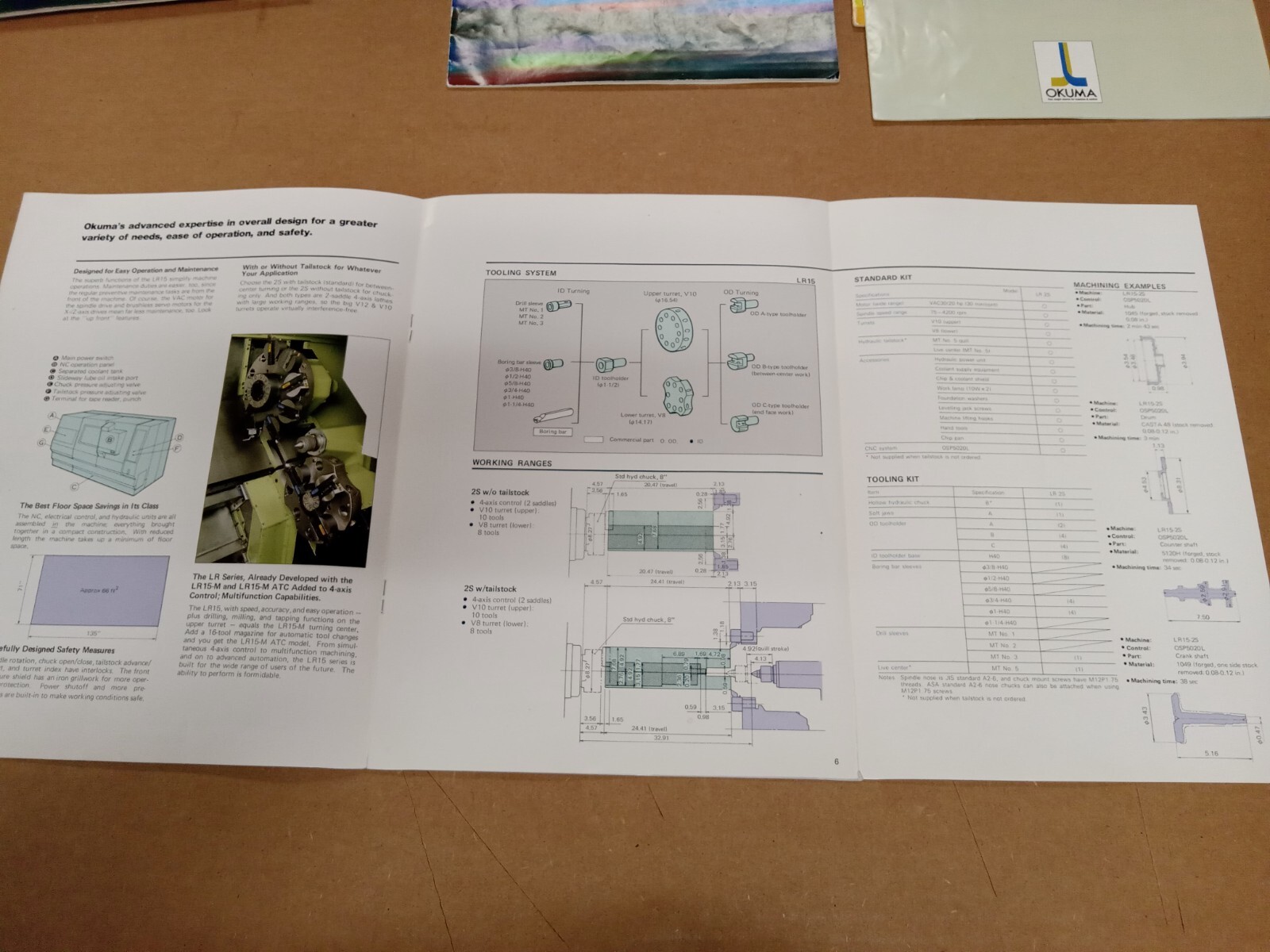 Okuma Lathe Brochures from the 1980s
