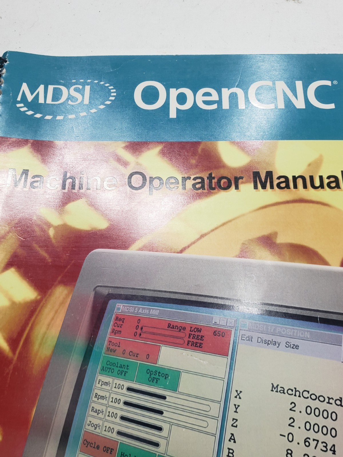 MDSI OpenCNC Machine Operator Manual MNL.101099.600 CNC Control Guide