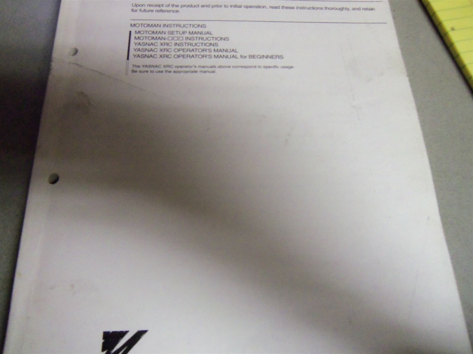 Yaskawa Yasnac XRC Concurrent I/O Parameter Manual RE-CK1-A410 #204