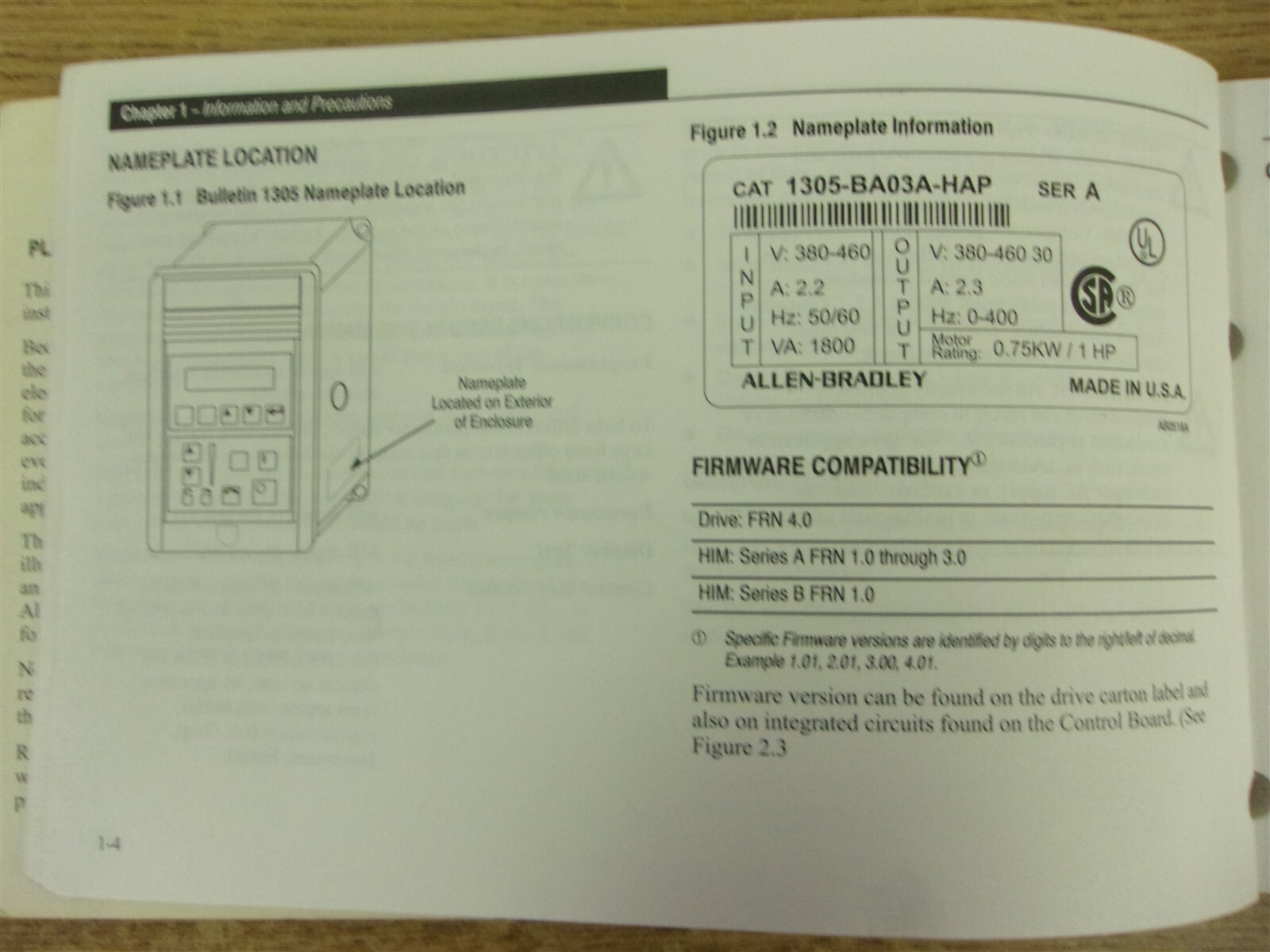Allen Bradley Bulletin 1305 AC Drive User Manual FRN 4.01 *FREE SHIPPING*