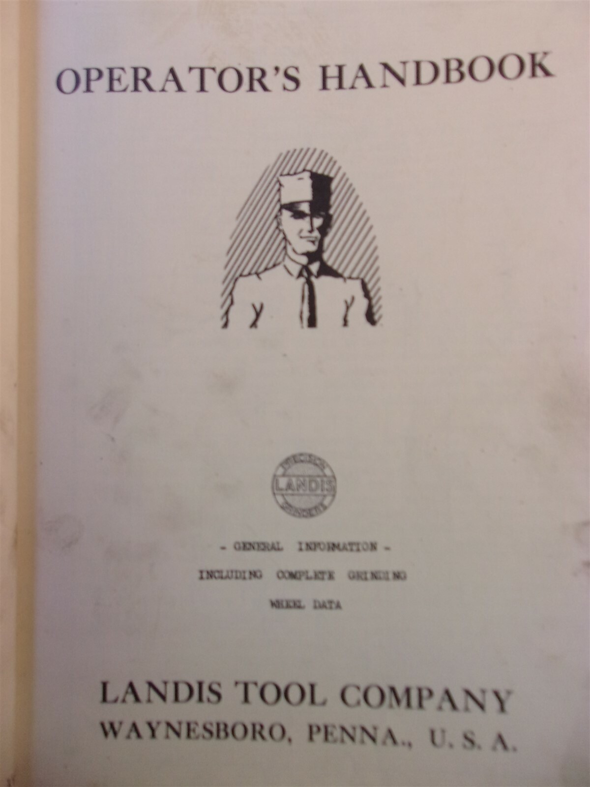 Landis Tool Co Parts Catalog No 7 Hydraulic Universal Grinders *FREE SHIPPING*