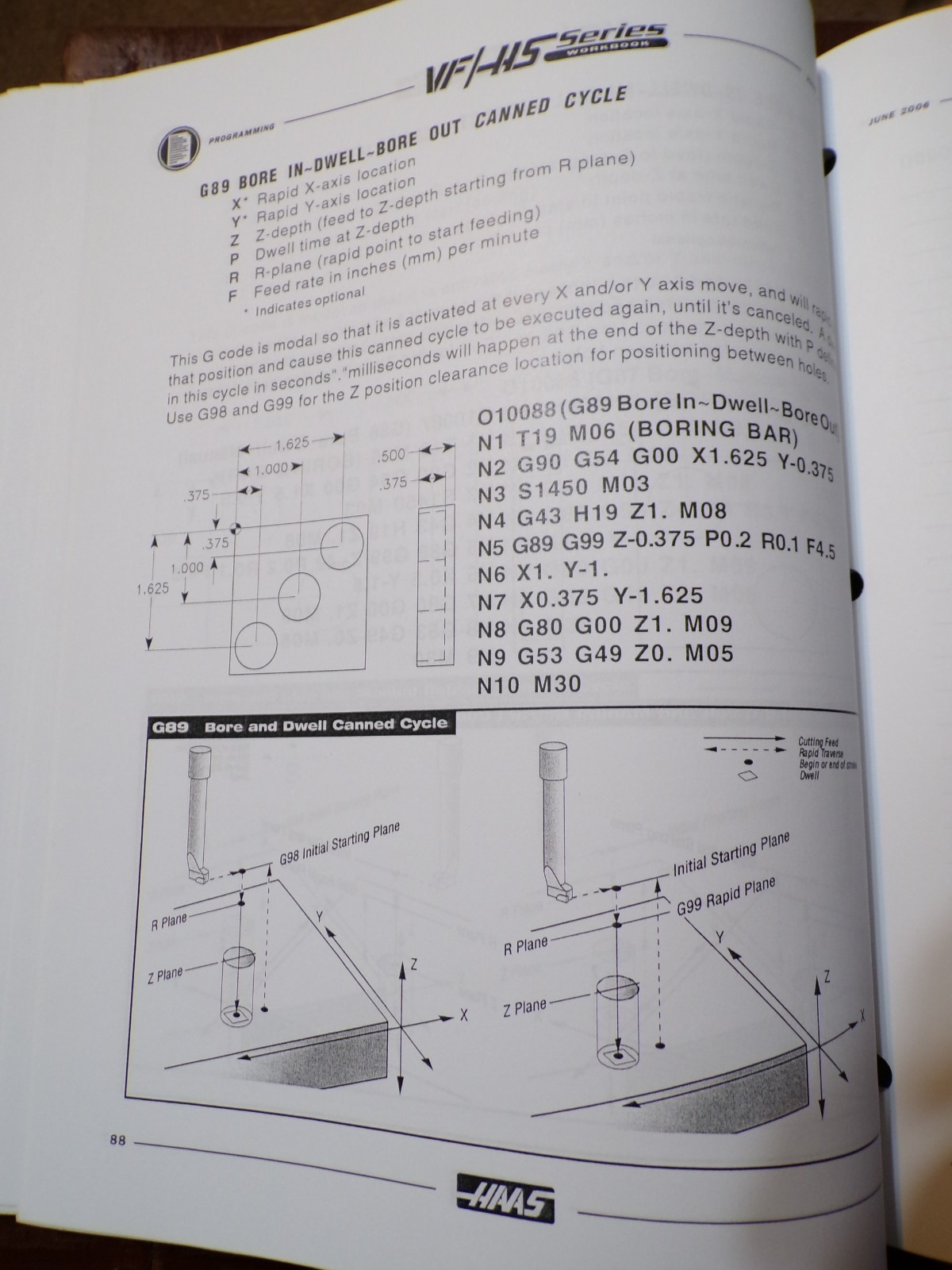 Haas VF/HS Series Programming Workbook CNC Machines 2006