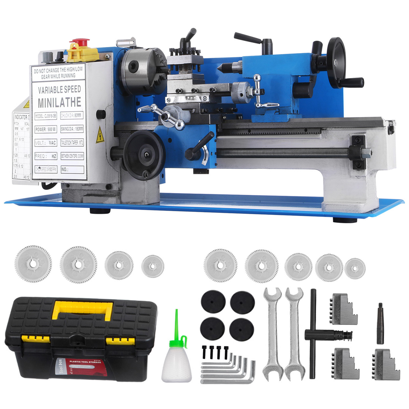 7″x12″ Mini Metal Lathe Metalworking Woodworking Safe Professional ON SALE