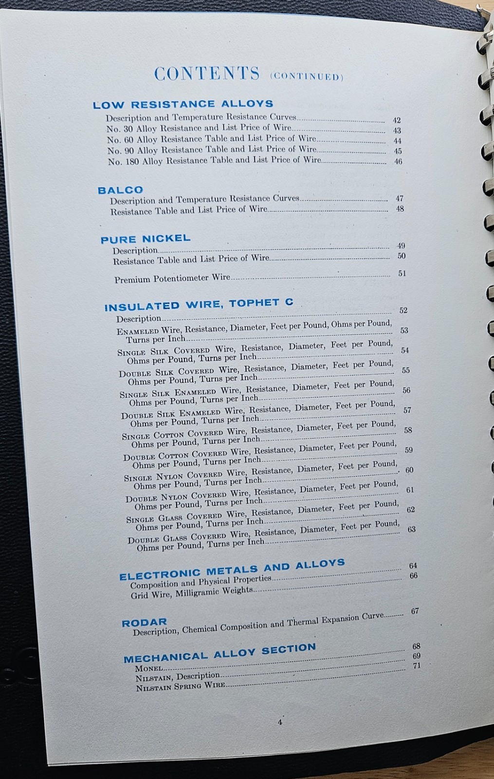 Wilbur B. Driver Co. Alloy Handbook of Electrical Resistance – Free Shipping!