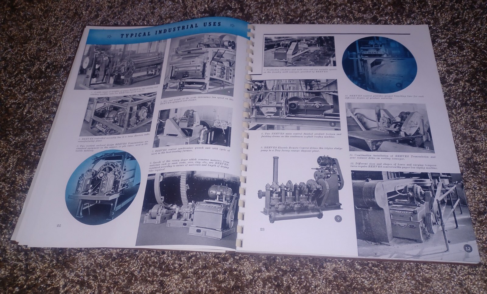 1942 Reeves Speed Control Parts Catalog Manual W company Letter MACHINIST TOOLS