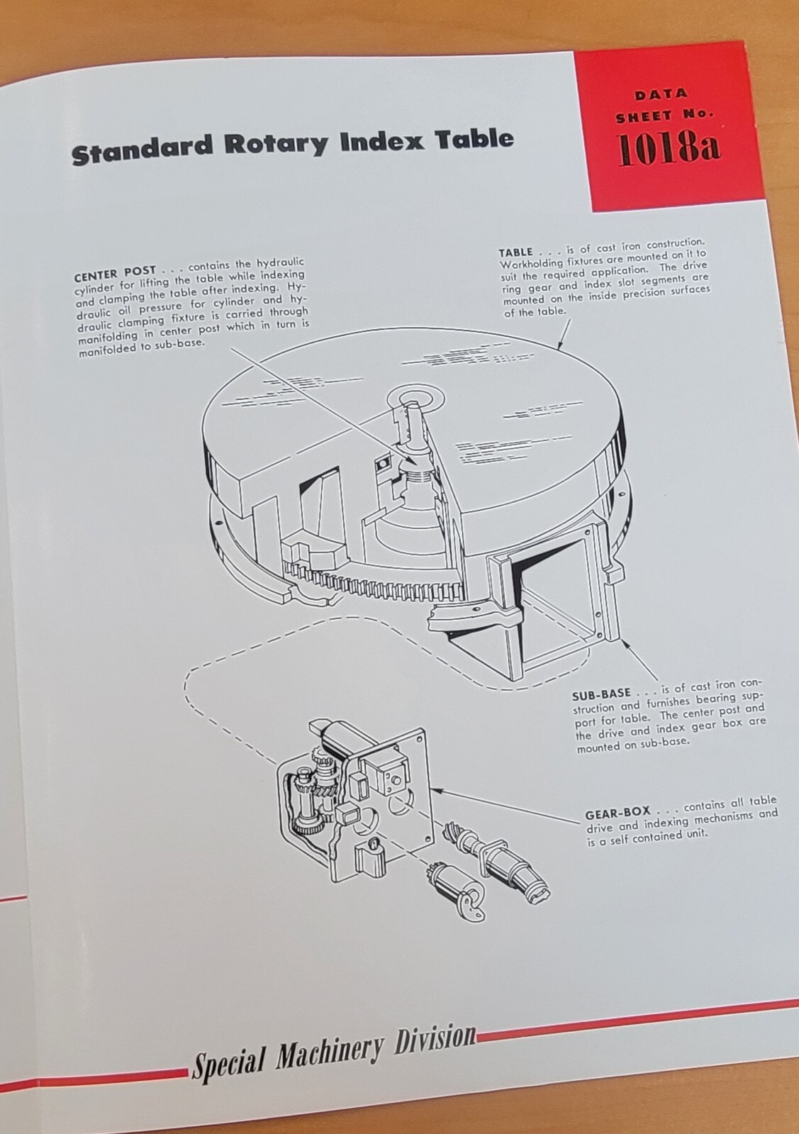 Kearney & Trecker Rotary Index Table Sales Catalog – Special Machinery Division