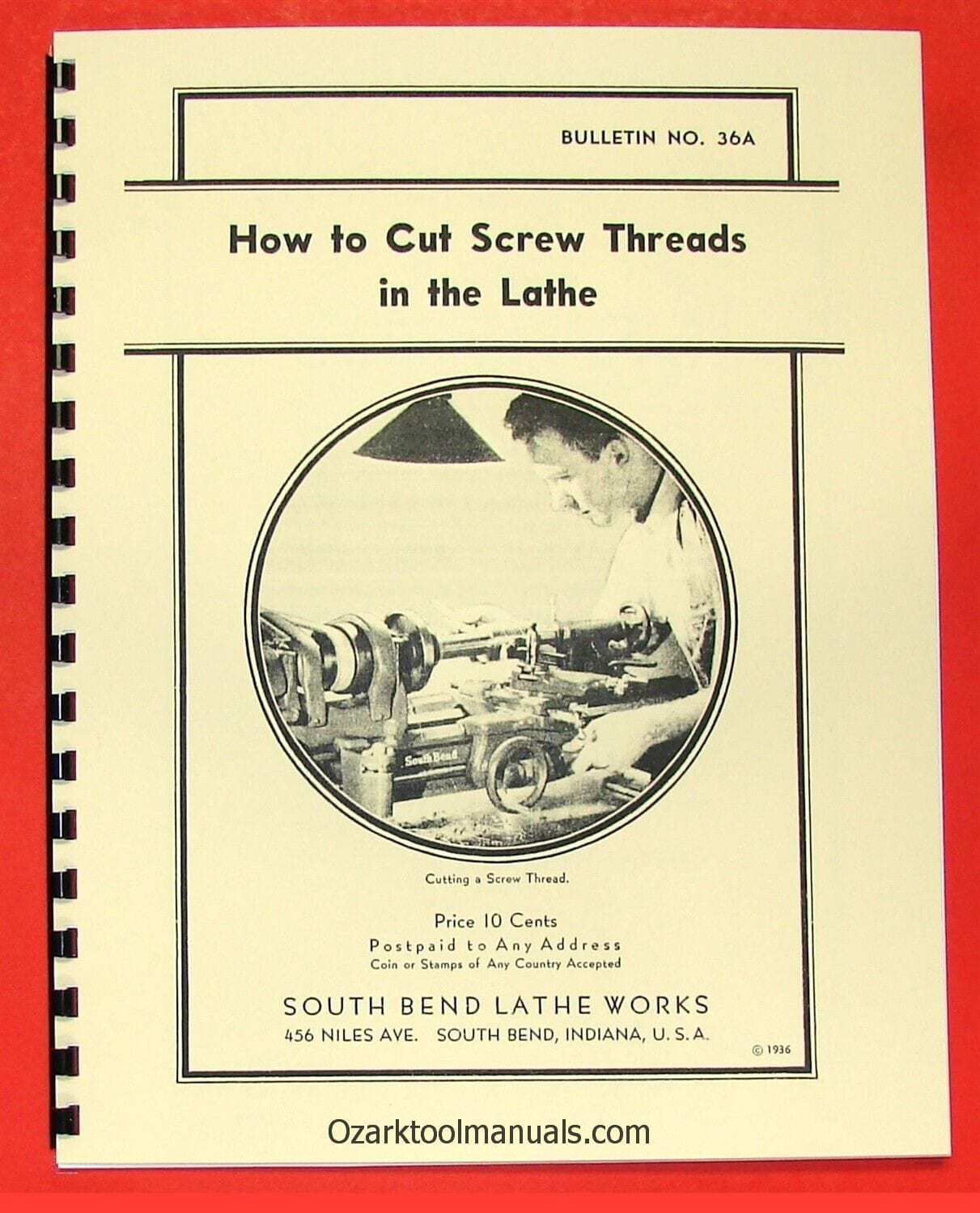 SOUTH BEND How To Cut Screw Threads In The Metal Lathe Manual 0681