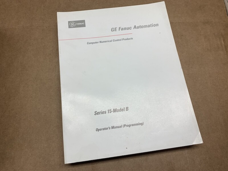 GE Fanuc Automation Operators Programming Manual GFZ-62554E/01 Series 15 Model B