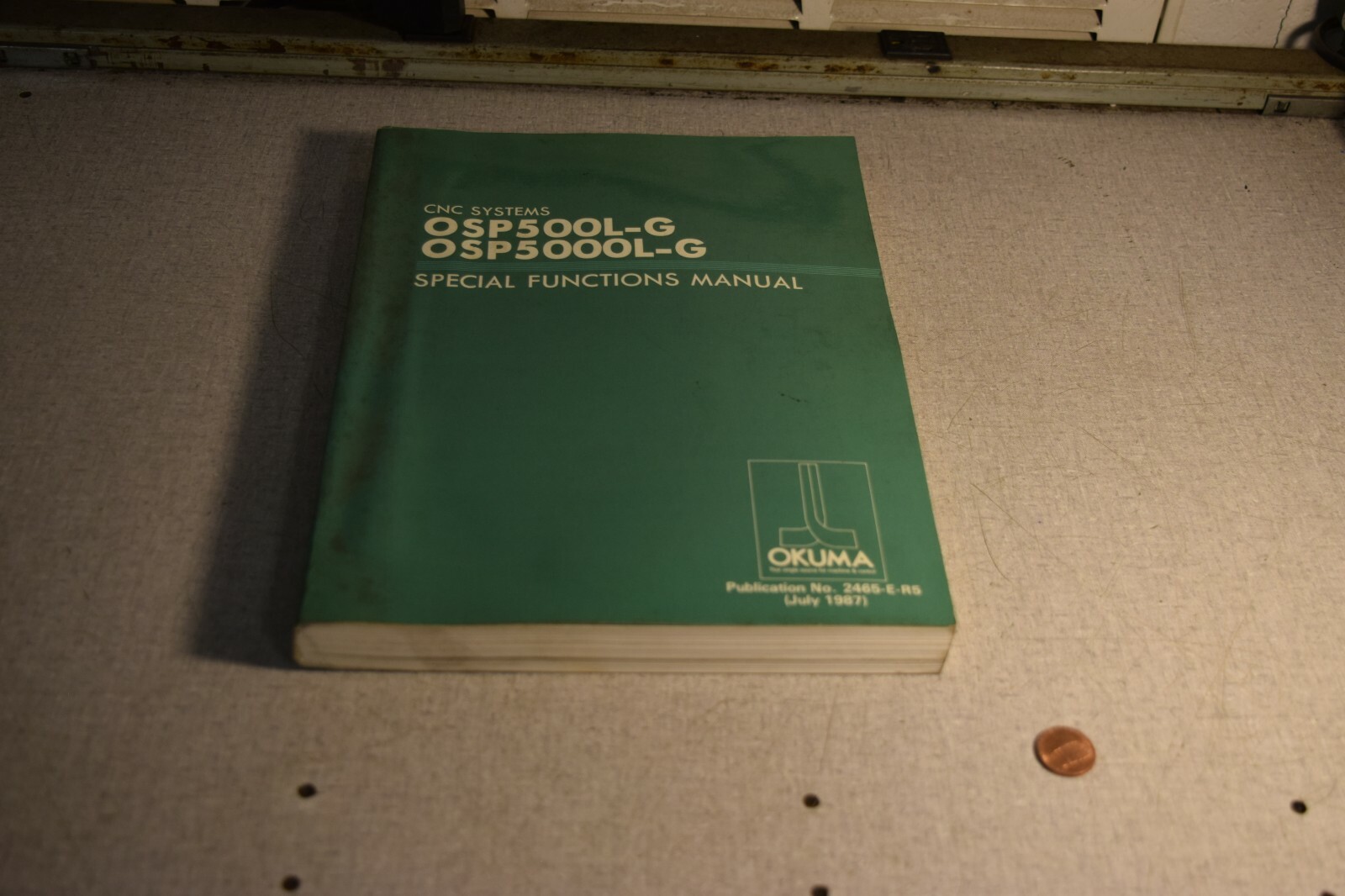 Okuma OSP500L-G/OSP5000L-G CNC Systems Special Functions Manual 2465-E-R5