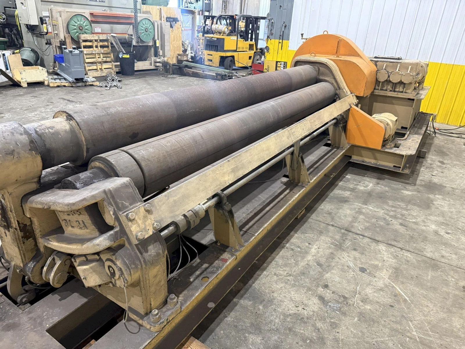 12′ X 1/2″ WEBB MODEL #9L-2A 3 ROLL INITIAL PINCH PLATE ROLL: YOBRO #25845