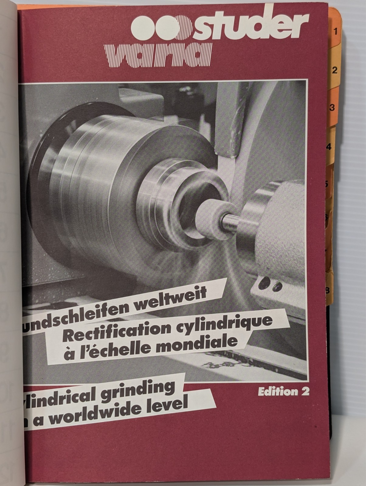 Studer S40-12 Instruction Manual Universal Cylindrical Grinder