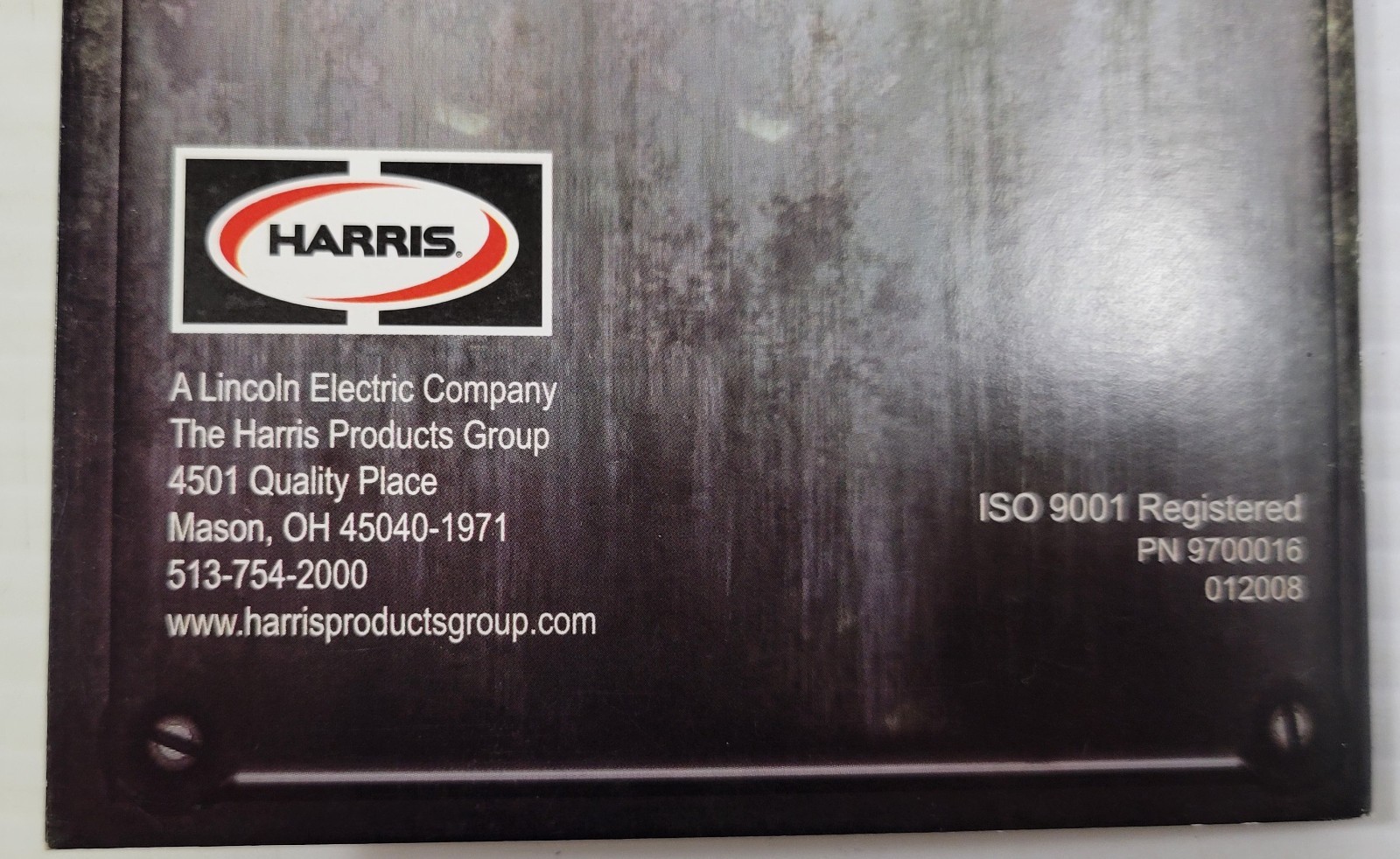 *L1) A Guide to Brazing & Soldering – The Harris Products Group (Booklet, 2008)