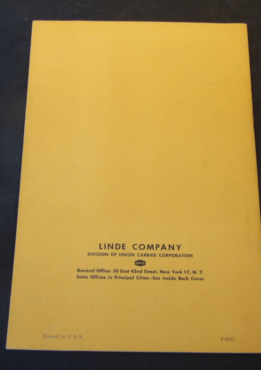Lot of 3 Circa 1960’s Gas and Electric Welding Booklets