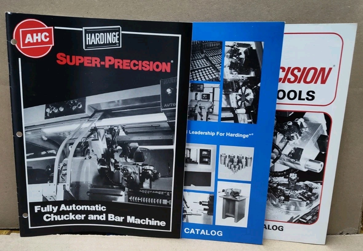 Harding Super Precision Tools Chuckers Sales Brochure Advertising Bulletin Vtg