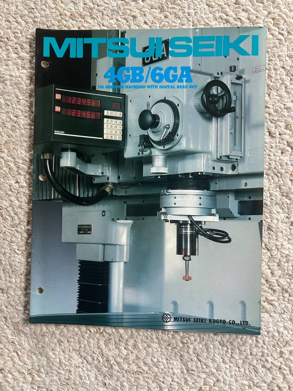 MITSUI SEIKI 4GB / 6GA JIG GRINDING MACHINE SALES CATALOG