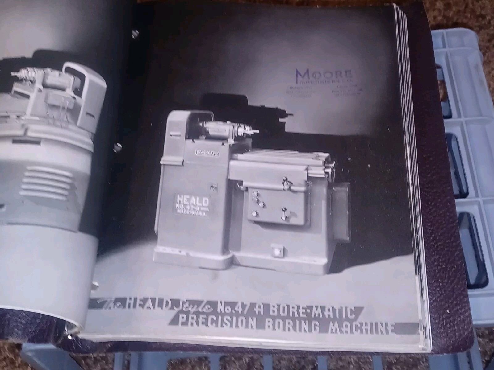 1946 HEALD COMPANY Precision GRINDING MACHINES Sales CATALOG LOT BINDER BOOK