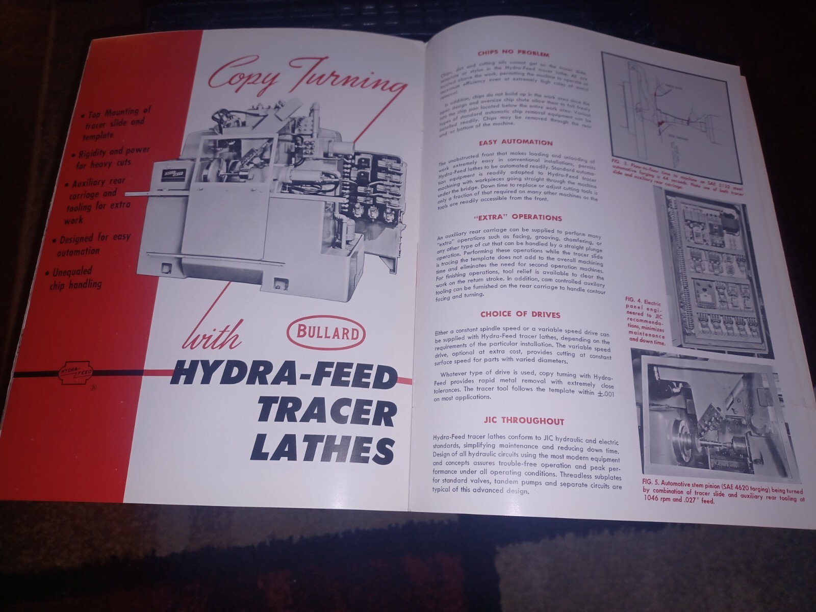 Vtg Bullard Catalog Hydra-Feed Automatic Lathes 1957 HD 8 12 16 24 Machine Tools