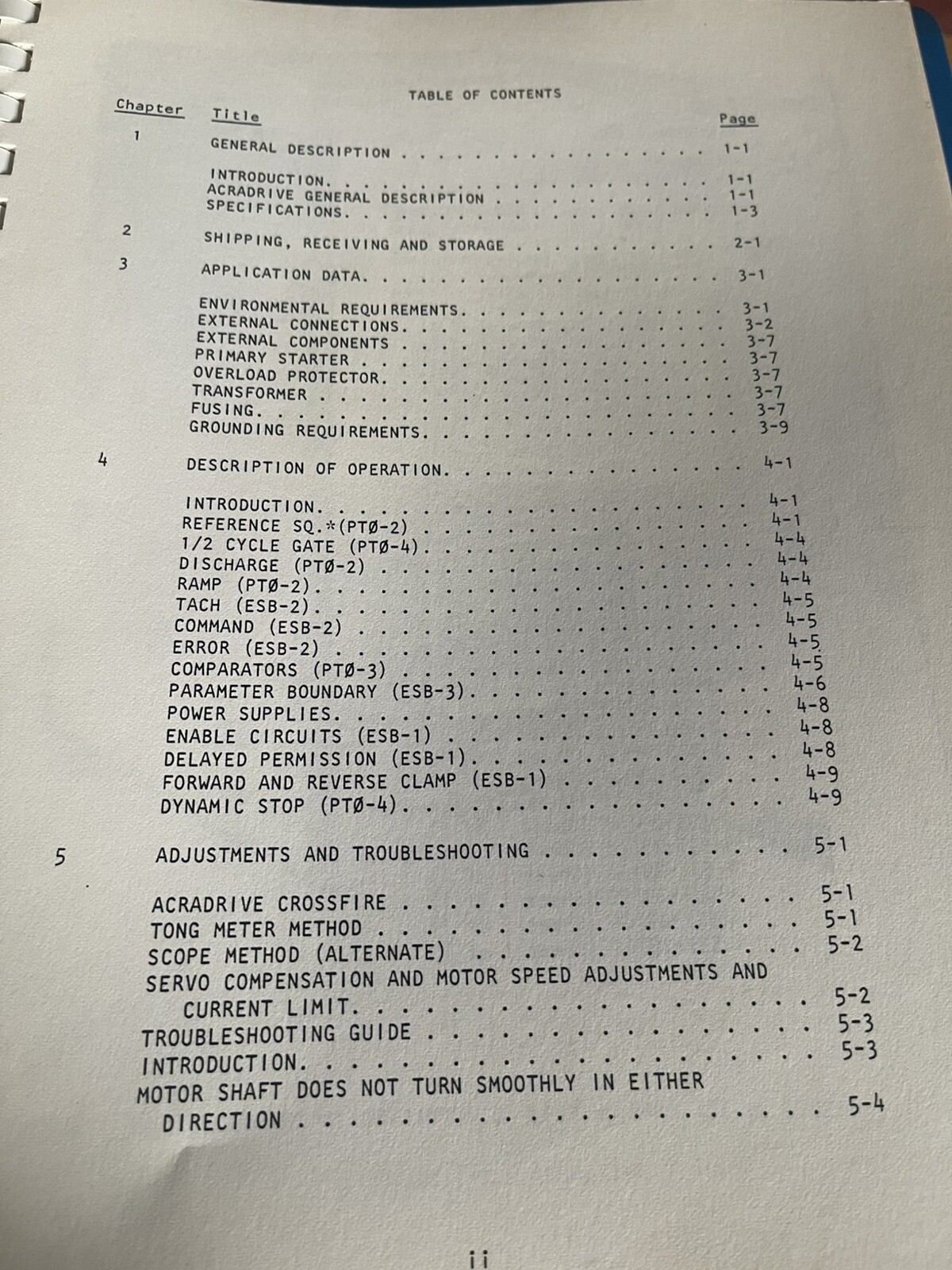 Technical Manual Acradrive Cincinnati Milacron