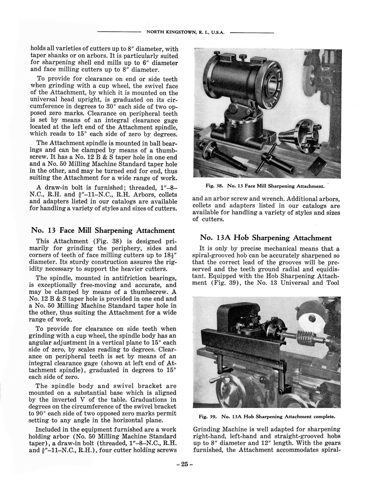 Brown & Sharpe #13 Universal & Tool Grinder Operation & Maintenance Manual #1808