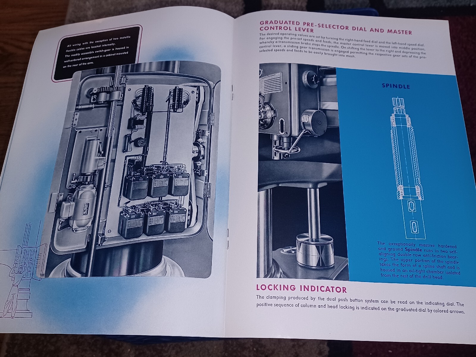 Radial Drilling Machine Tool Catalog WEBO GERMANY Model BR50 BR63 Book MACHINIST