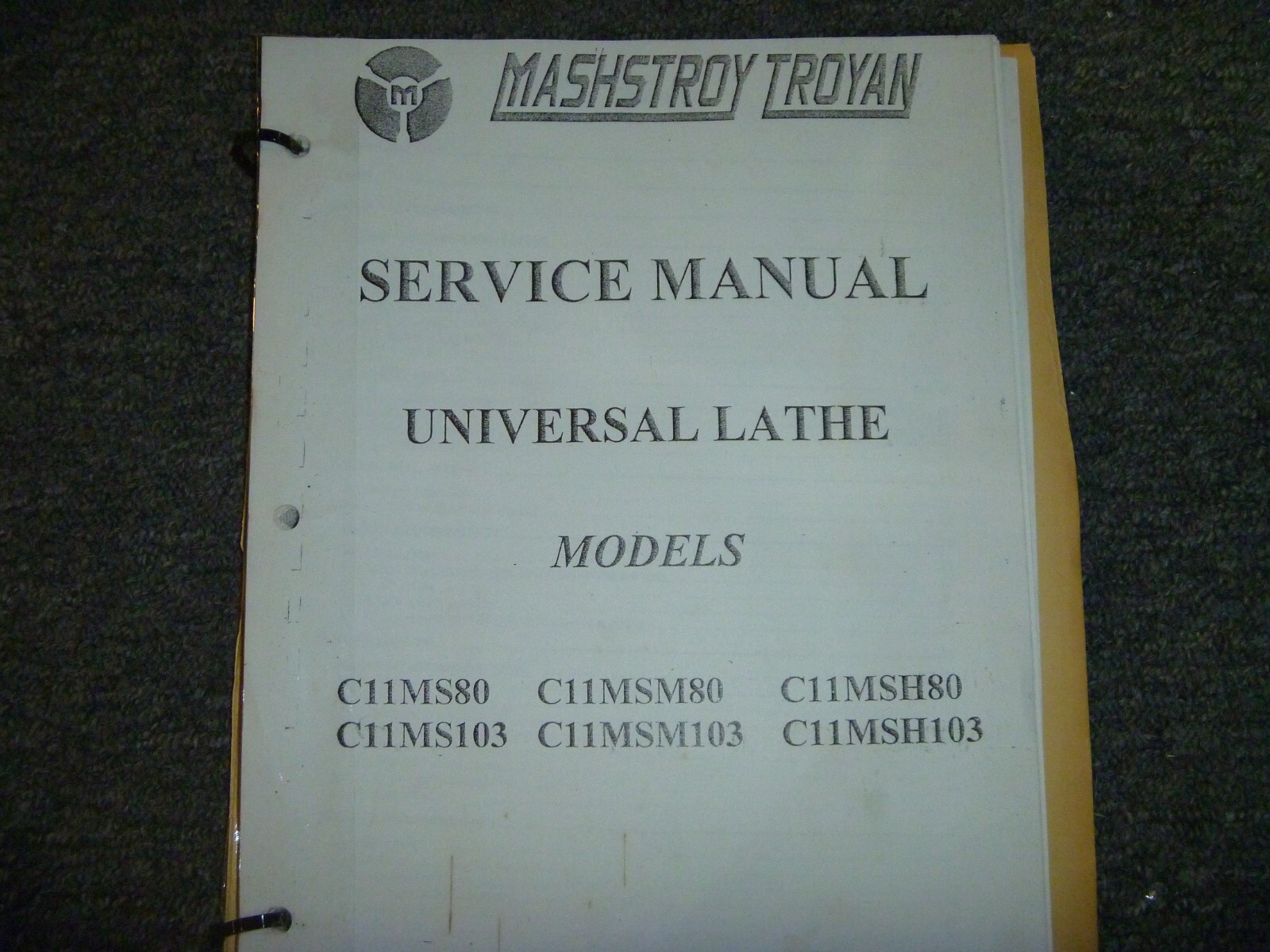 LION Mashstroy Troyan C11MS80 C11MSM80 C11MSH80 Universal Lathe Service Manual