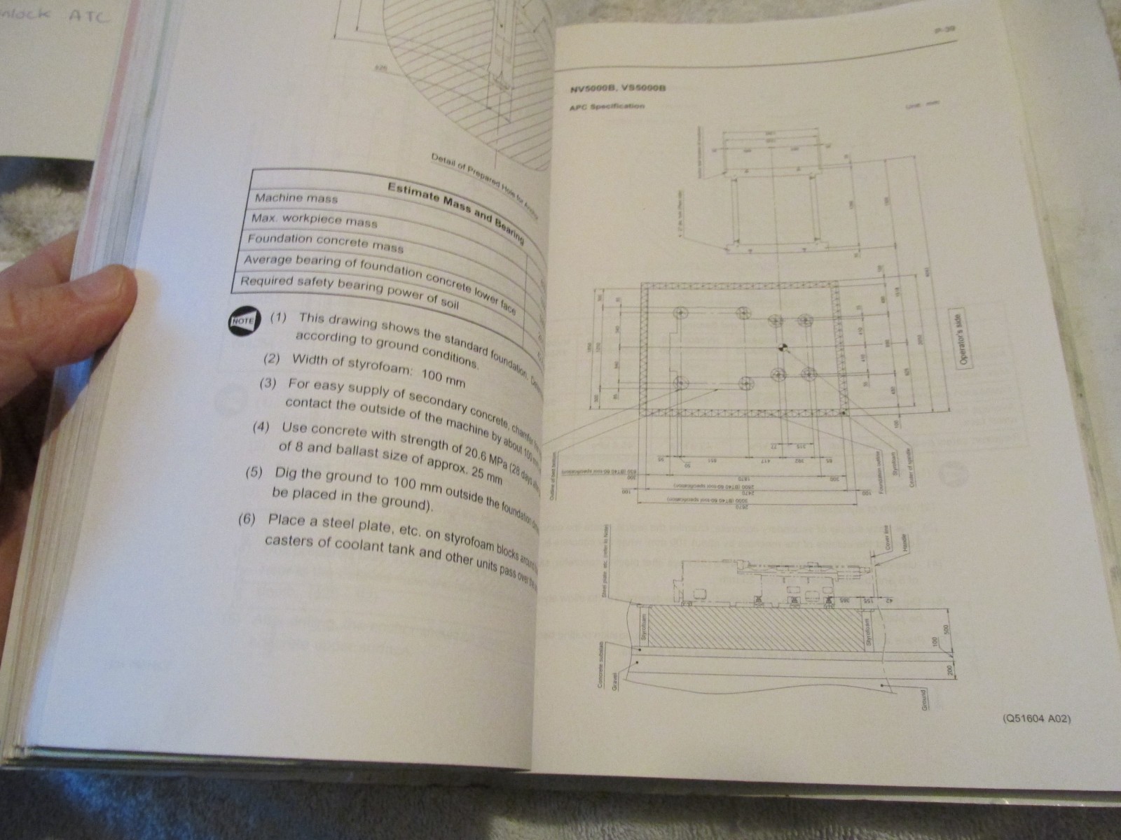 OEM Factory Mori Seiki NV5000 Machining Center CNC Maintenance Manual Binder