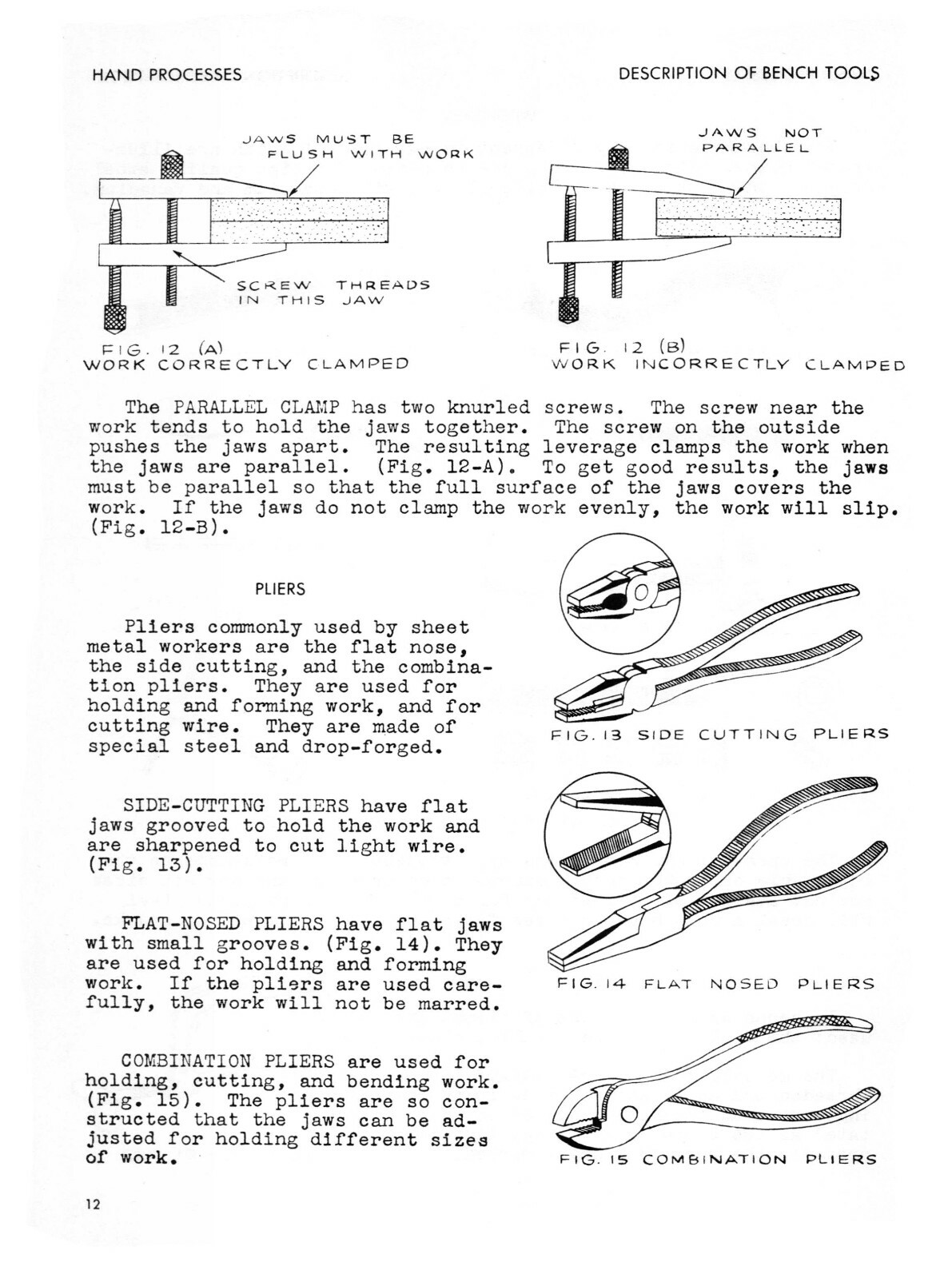 Sheet Metal Working Series Hand Processes Instruction Manual #1323