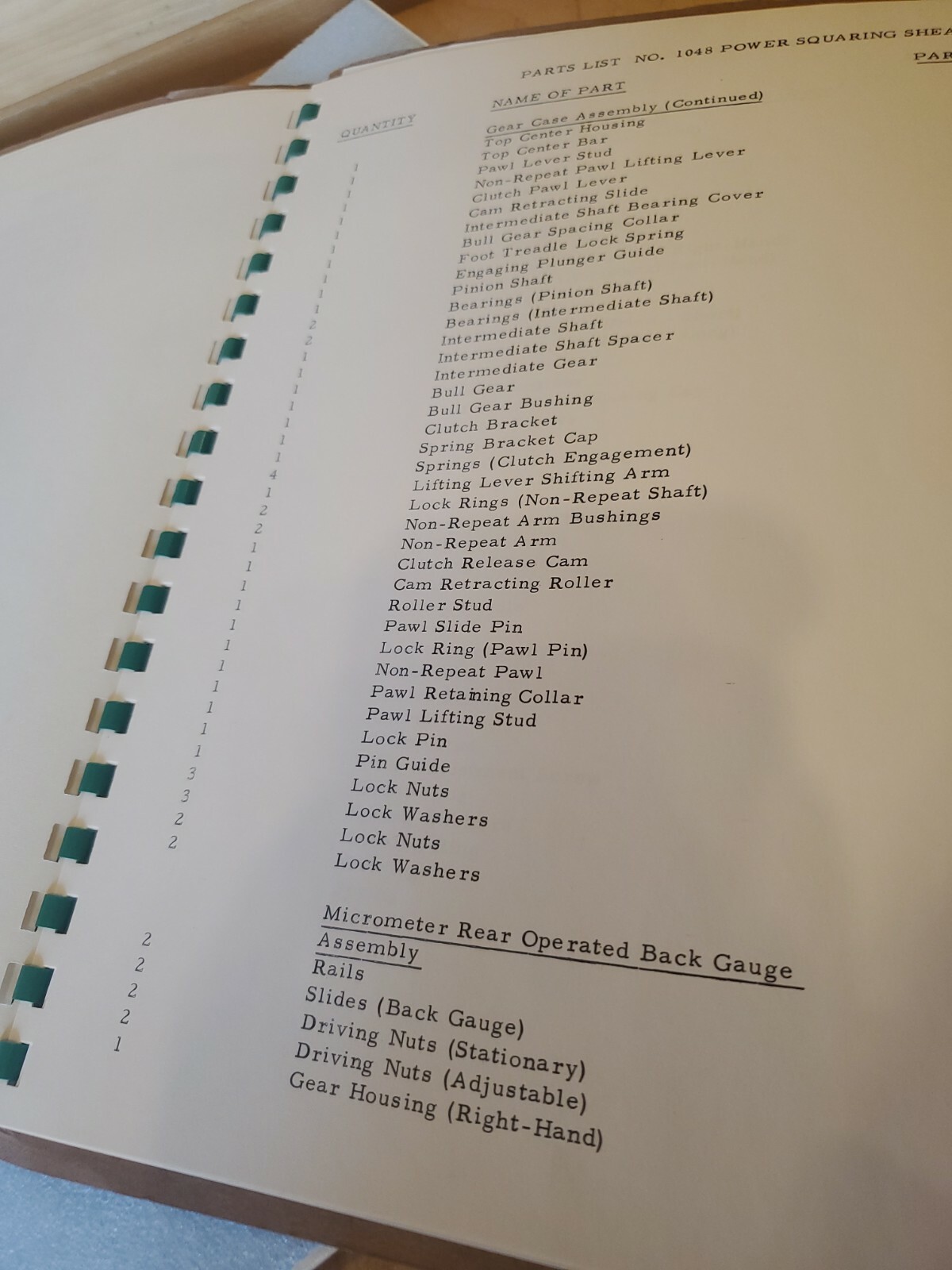 Book Wysong power Shear Parts List parts numbers *IN*STOCK* USA* READY TO SHIP