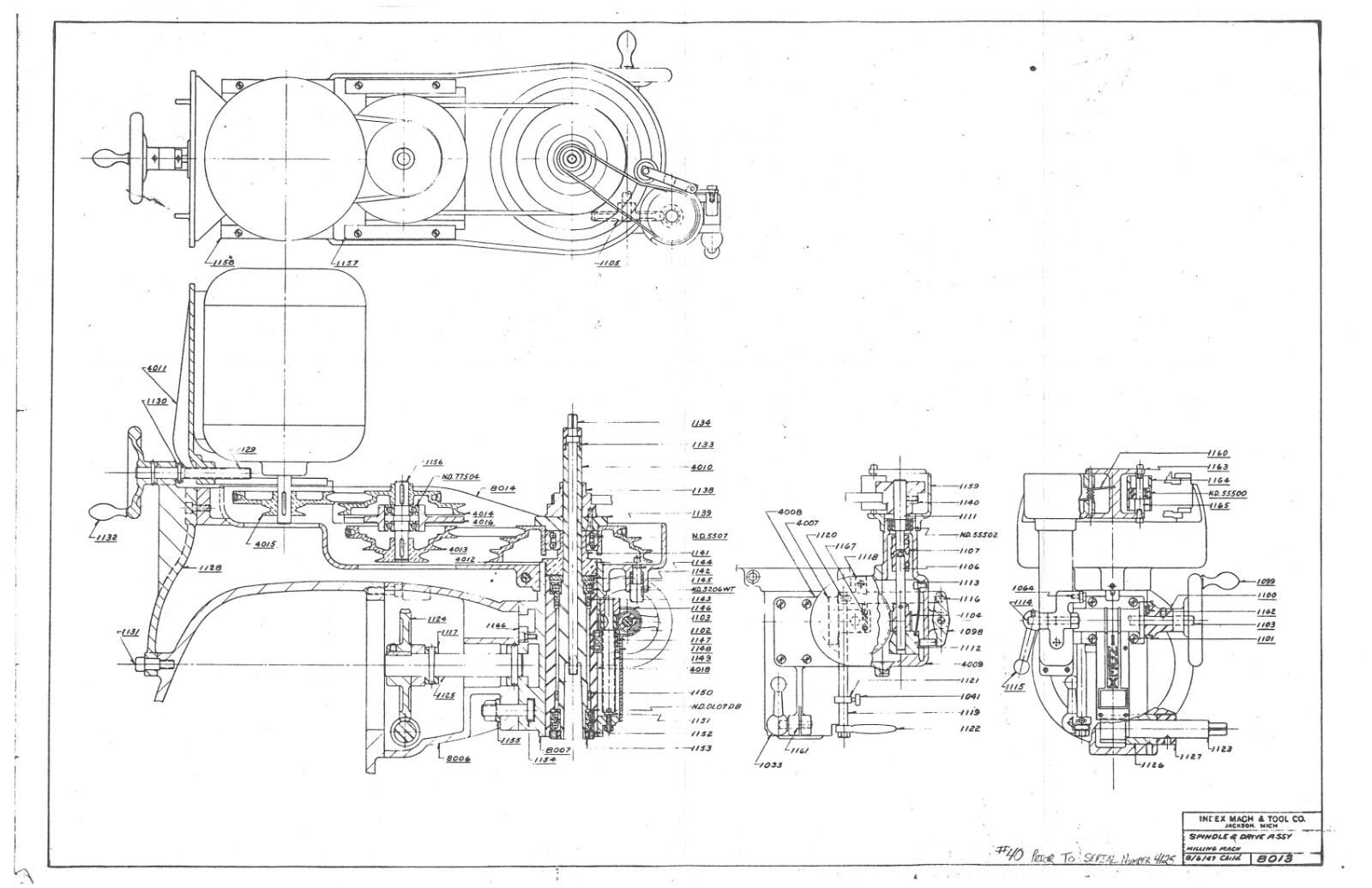 50 VERTICAL MILLING MACHINE OPERATOR & PARTS MANUAL FITS WELLS INDEX MODEL 50