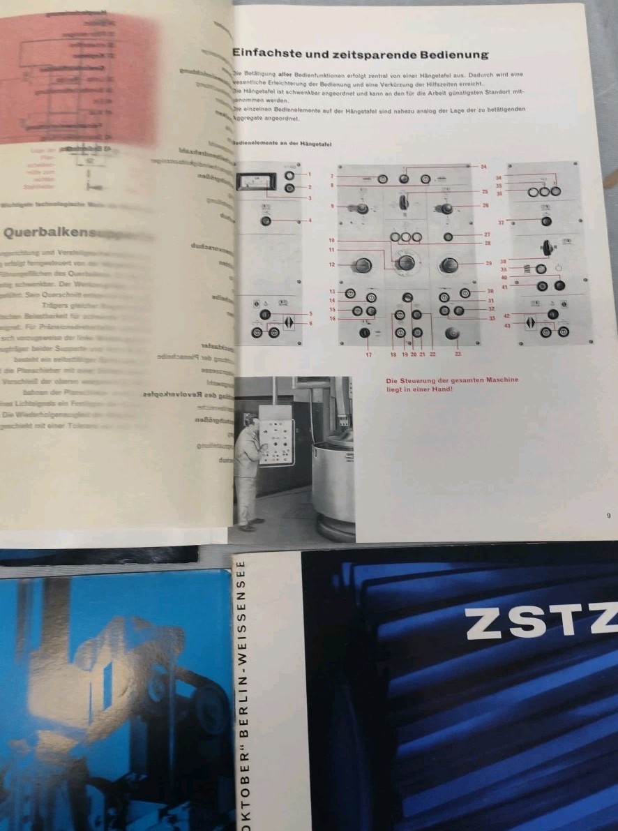 VEB Niles WMW German 6 Catalog Lot Gear Grinding Boring Industrial Machines Vtg