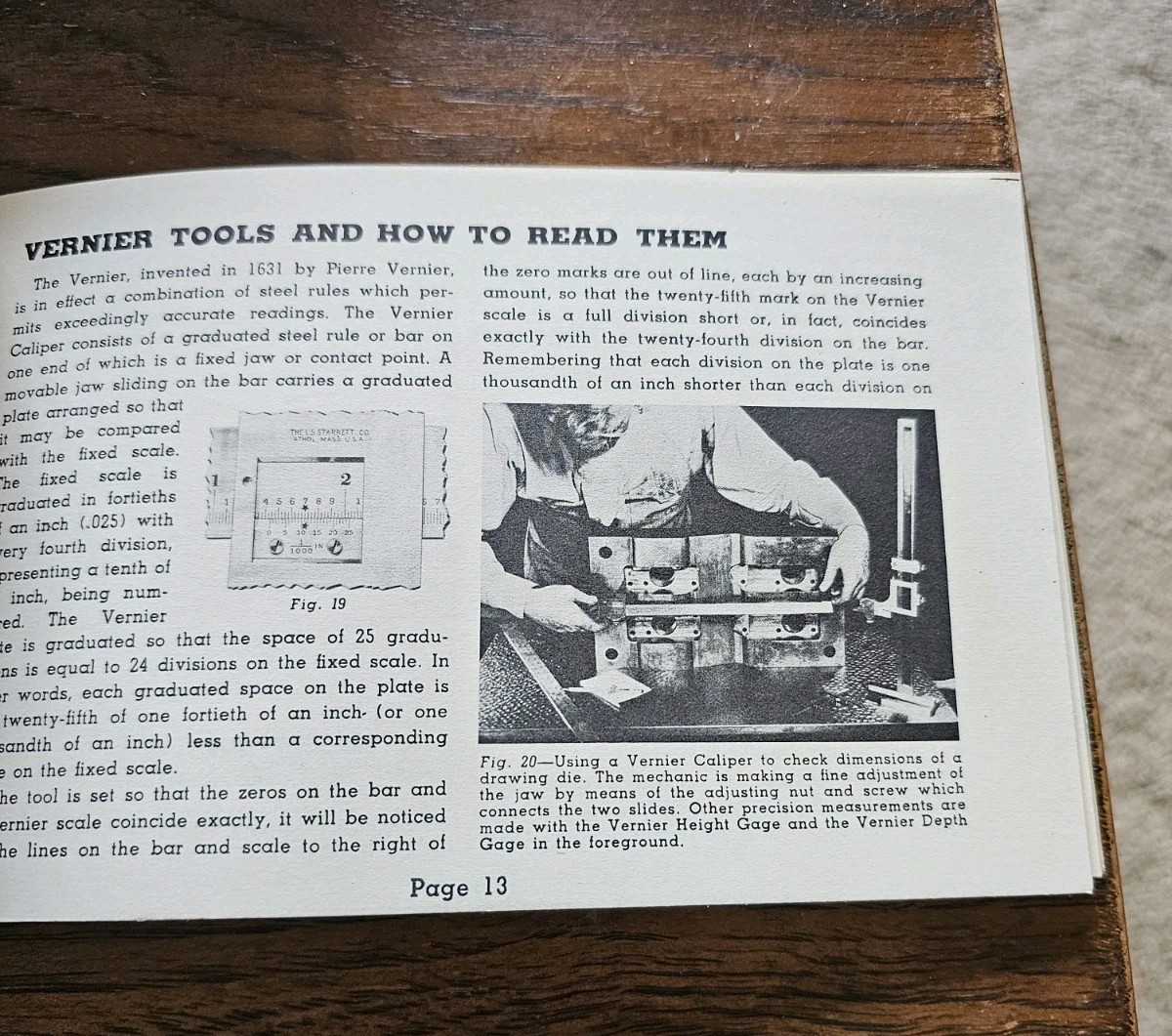 L. S. Starrett The Tools and Rules for Precision Measuring Handbook 1953