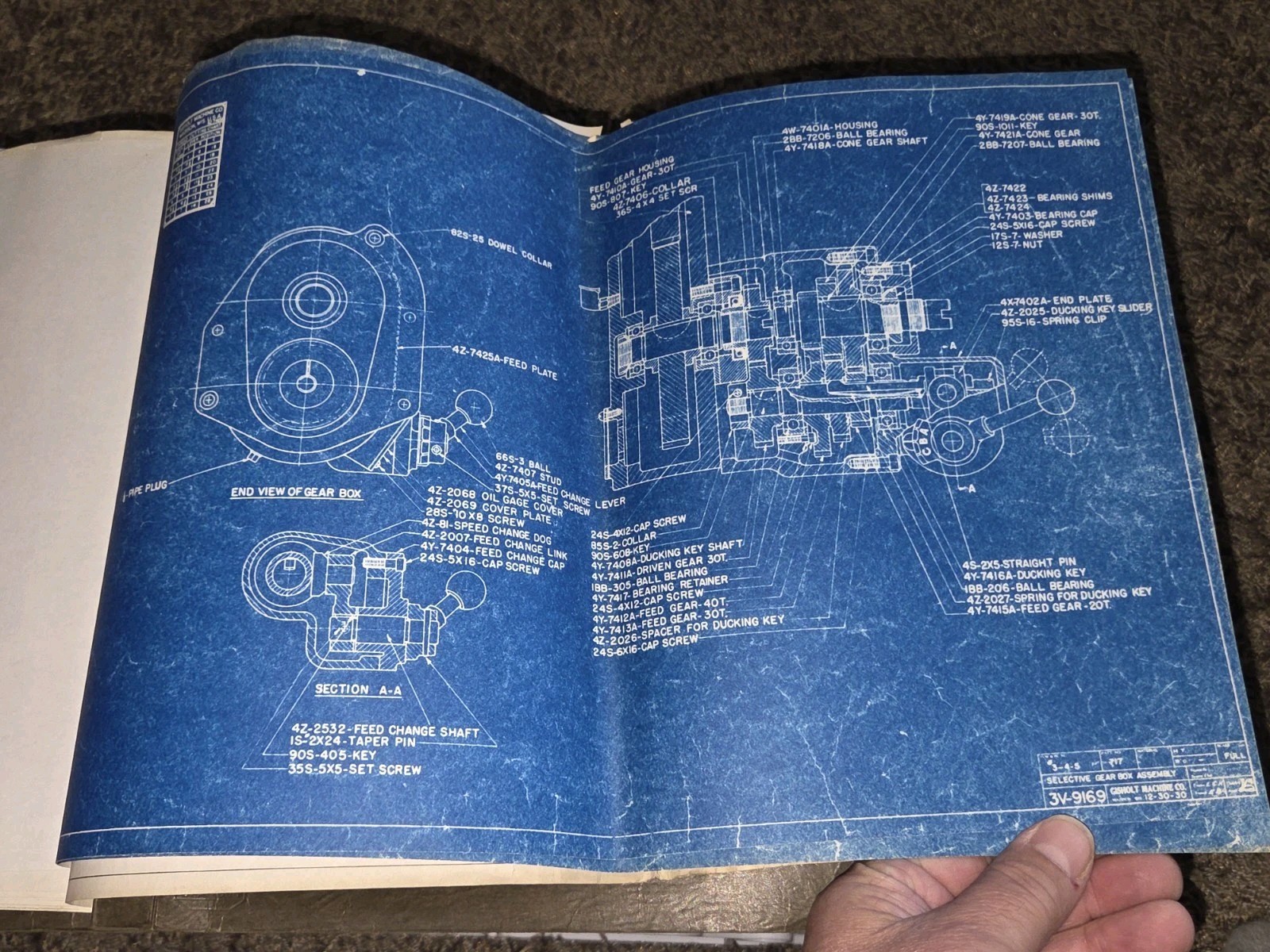 Gisholt Machine Company Blue Prints Book UNIVERSAL TURRET LATHE #5 Original VTG