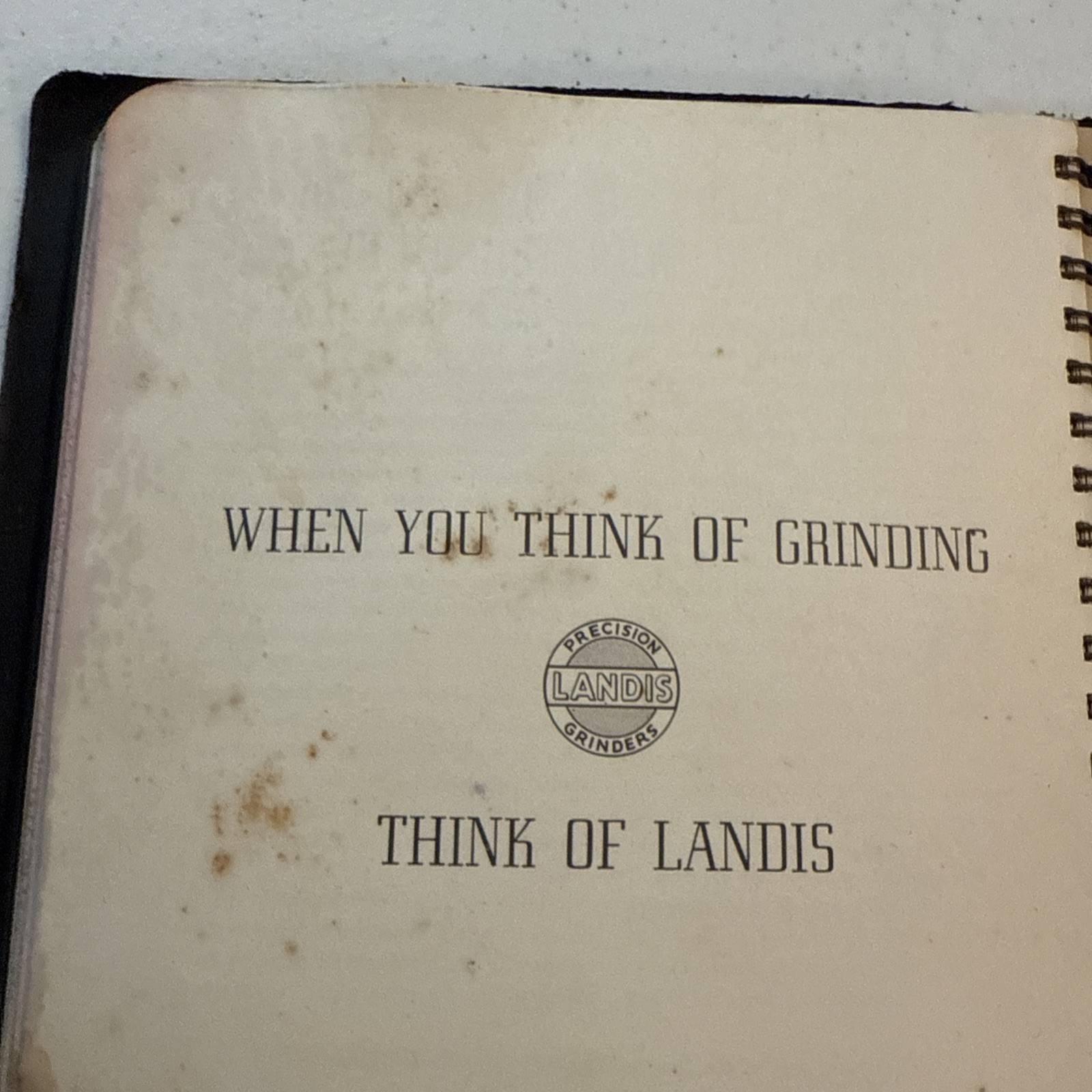 Landis Tool Instructions Parts Manual Grinding Precision Grinders Vintage 1942