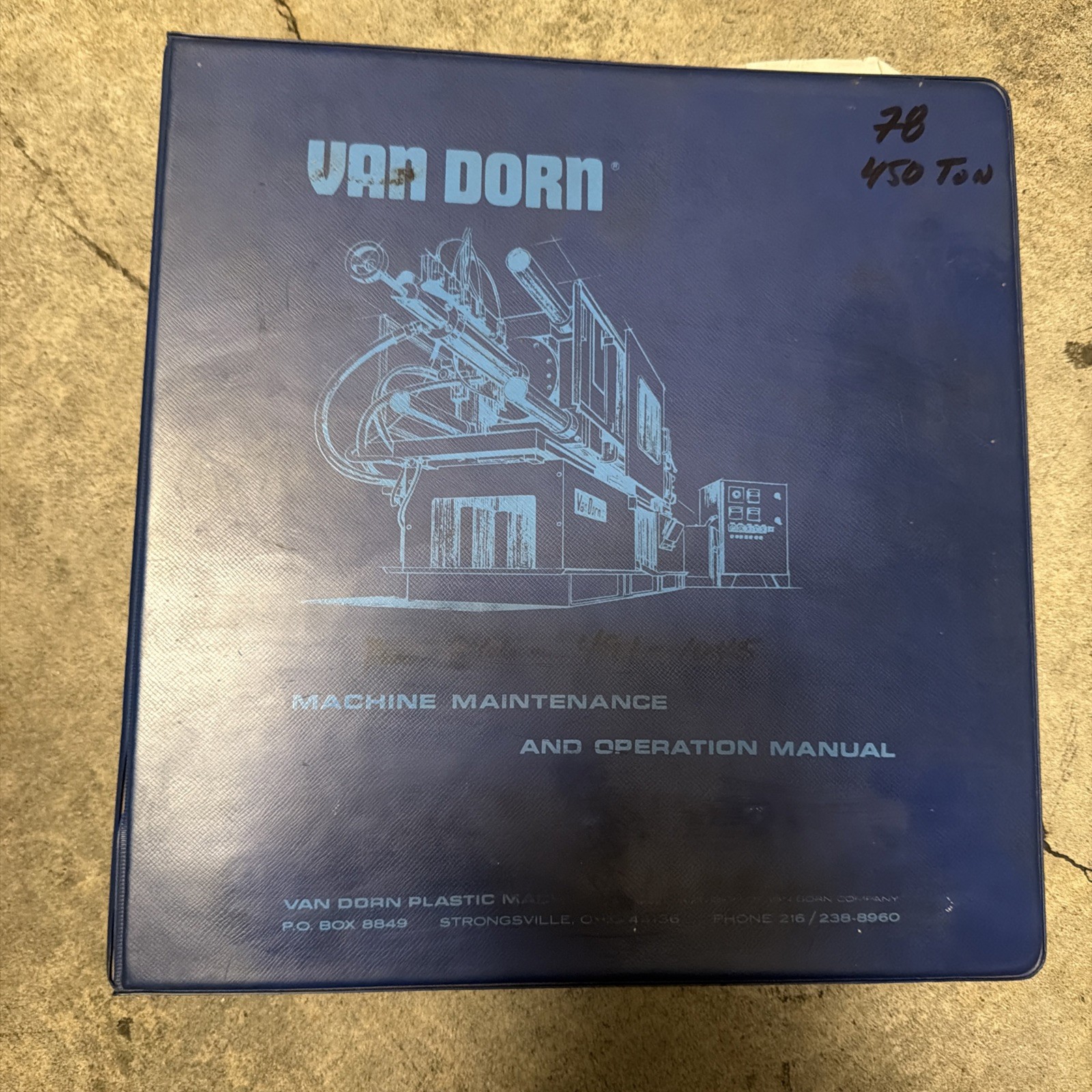 Van Dorn- Demag / 1978 Machine Maintenance And Operation Manual. Some Prints