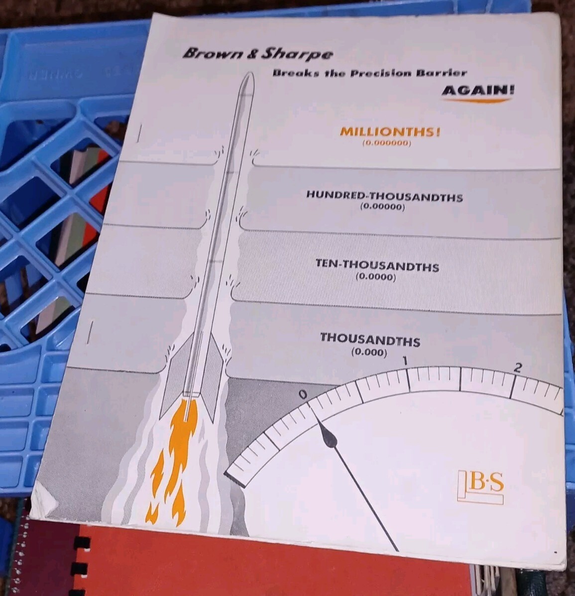 Vtg BROWN AND SHARPE GRINDING MACHINE PROMOTIONAL SALES BOOK BOOKLET CATALOG