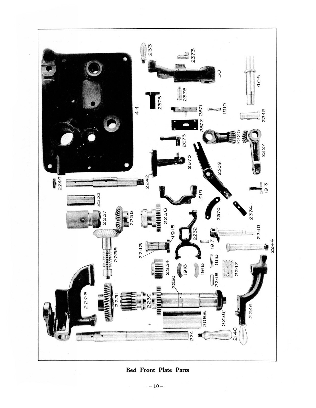 Brown & Sharpe #13 Universal & Tool Grinder Repair Parts Manual #1809