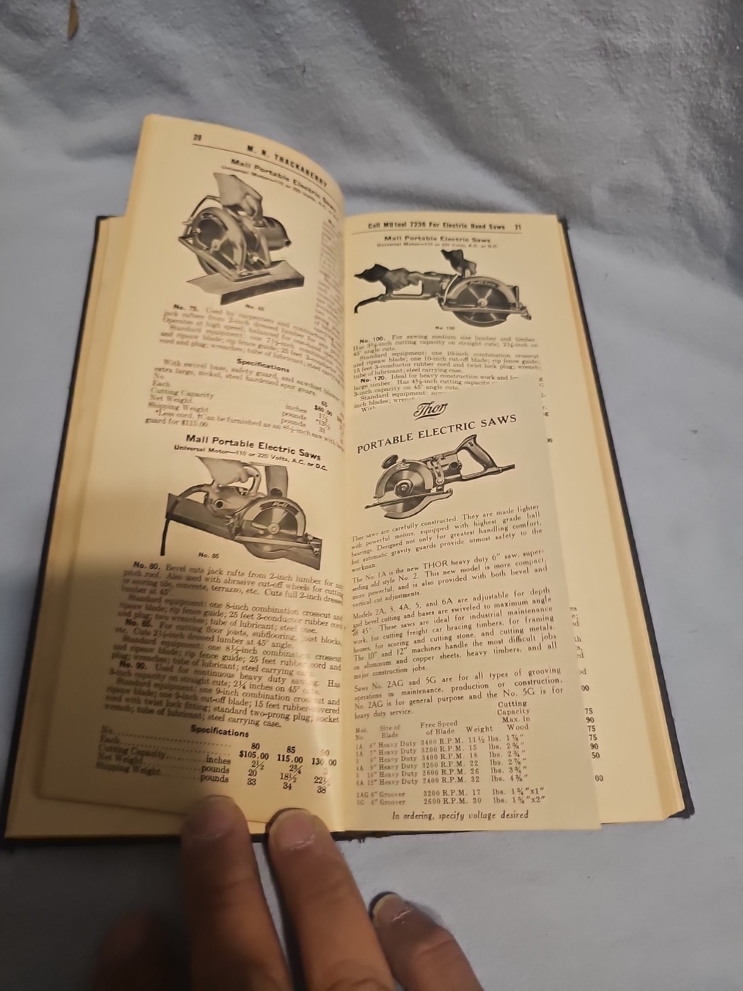 RARE TOOL CATALOG #40 1940 M.N THACKABERRY Inc. California